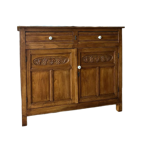 Prachtige Vintage Commode In Originele Houtkleur 1