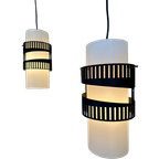 2x Vintage Opaline Design Hanglampen thumbnail 1