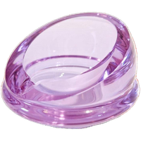 Vintage Glazen Asbak Kristalglas Lila Glaswerk