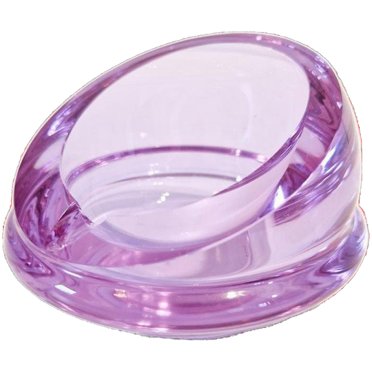 Vintage Glazen Asbak Kristalglas Lila Glaswerk 1