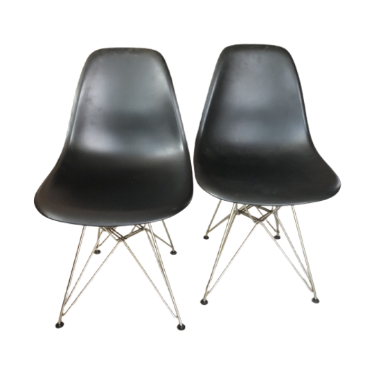 Eames Vitra (dsr) Plastic Side Chairs 1