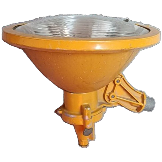 Vintage Vliegbaan Lamp Geel 1