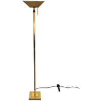 Vintage Deknudt Vloerlamp Messing Regency Uplight Belguim 70