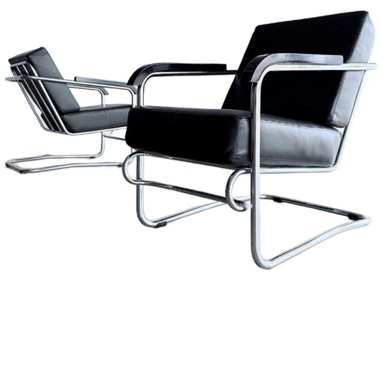 2X Vintage Lounge Chair By Enrico Prampolini For Cova Milano 1