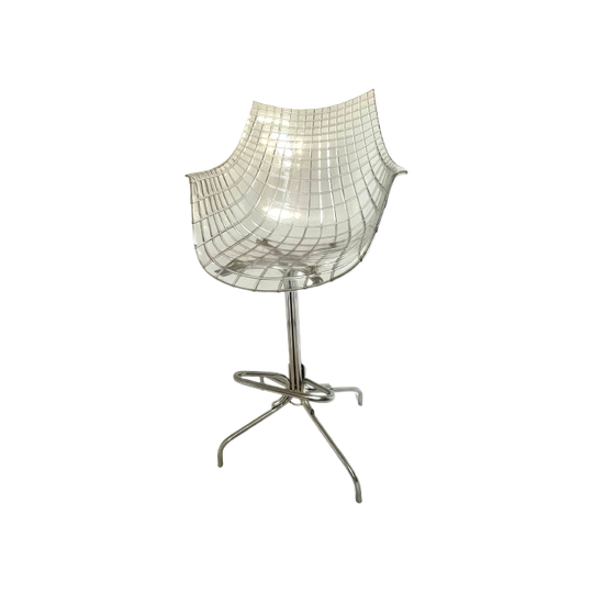 Christophe Pillet - Driade - Meridiana - Hard Plastic Design Bar Stool On Four-legged Base - Bar 1