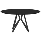 Studio Henk Eettafel Rond 130 Zwart Fenix Butterfly €2689 Nu thumbnail 1