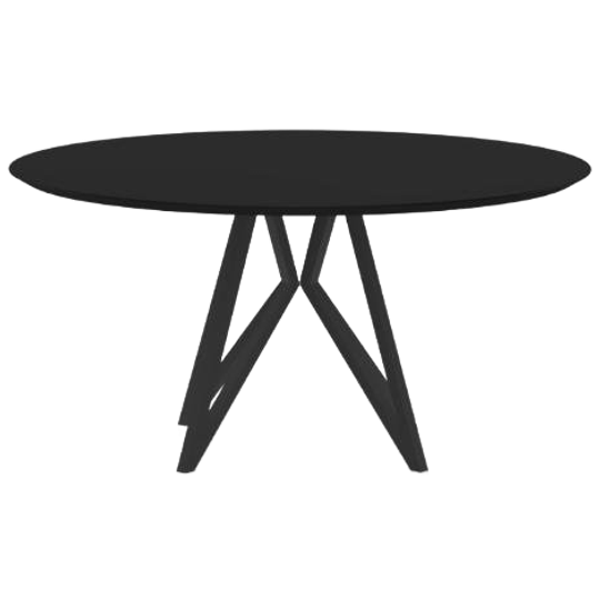 Studio Henk Eettafel Rond 130 Zwart Fenix Butterfly €2689 Nu 1
