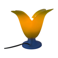 Vandeheg - Table Lamp Made From Glass - Blue/Yellow - Model Tullip