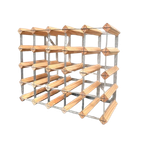 Wijnrek Massief Hout Met Staal thumbnail 1
