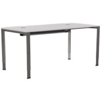 Ahrend 700 Bureau, Lichtgrijs, 160 X 80Cm, 4 Poot Hoogte Instelbaar Onderstel
