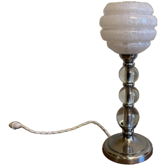 Jaren 30 Jacques Adnet Tafellamp Schemerlamp Frans 1