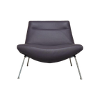 Als Nieuw! Paarse Leren Topform Grippa Design Fauteuil! thumbnail 1