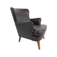 Artifort Fauteuil Zwart Leer | Theo Ruth Damesmodel