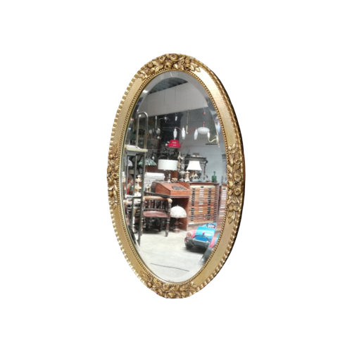 Vergulde Ovale Spiegel