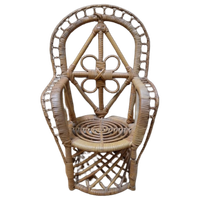 Rotan Popenstoeltje Pauwenstoeltje