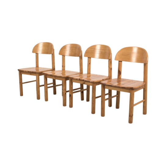 Set/4 Grenen Stoelen Effezeta 65377 1