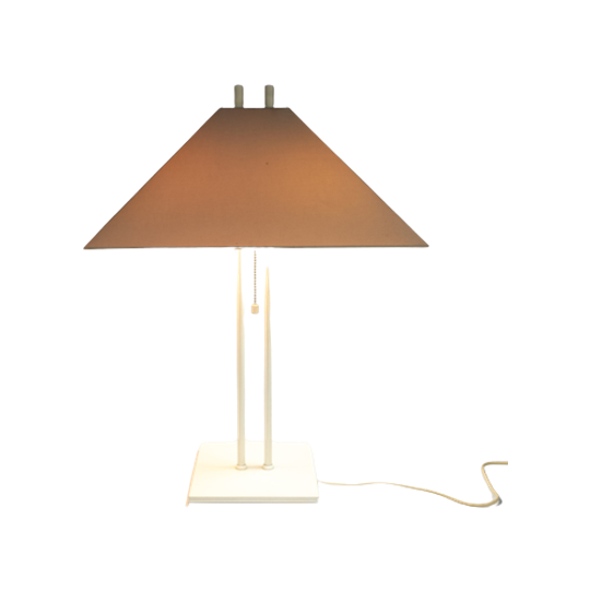 Dijkstra - Dijkstra Holland - Hollywood Regency Stijl - Wit - Beige - Tafellamp - 70'S 1
