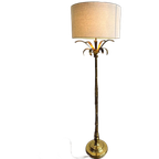 Vintage 'gouden' Vloerlamp Boulanger Stijl thumbnail 1