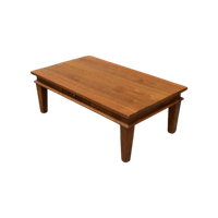 Salontafel Rechthoekig Massief Eiken Donker