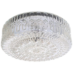 Vintage Ronde Glazen Plafonnière / Plafondlamp – Jaren 60/70 - (kh34) thumbnail 1