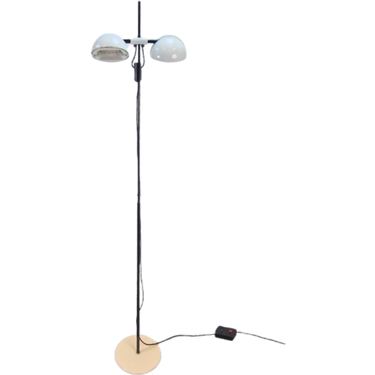 Vintage Valenti Milano Vloerlamp Design ‘70 Italy Wit Dimmer 1