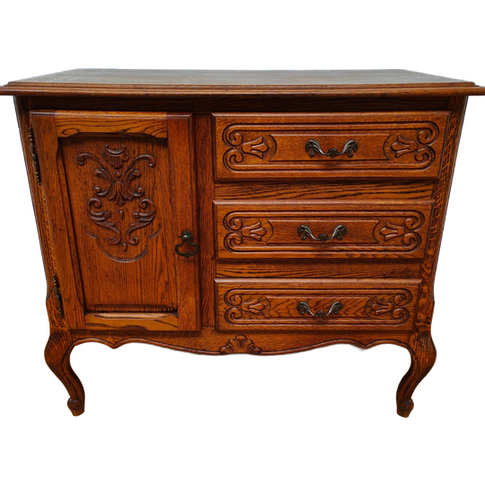 Vintage Houten Ladekastje Dressoir Ladekast Bijzetkastje 908 1