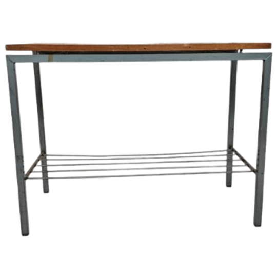 Stiemsma Rotterdam - Bijzettafel - Teakfineer - Metaal - 1960's 1