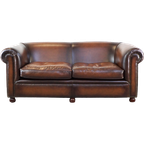 Gladde Engelse Chesterfield 2,5 Zits Bank Van Springvale Met Mooie Kleuren thumbnail 1