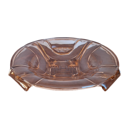 Art Deco Roze, Rosé Glazen Schaal 1