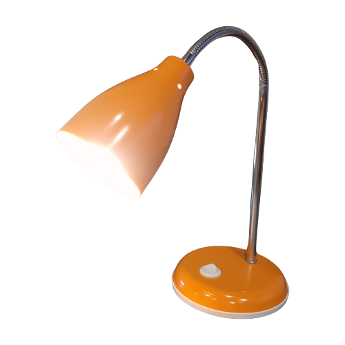 Bendable Orange Lamp From Metal