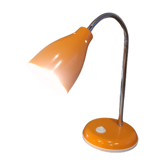 Bendable Orange Lamp From Metal 1