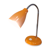 Bendable Orange Lamp From Metal