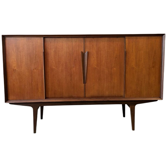 Vintage Deens Design Dressoir, Highboard Silkeborg 1