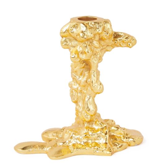 Polspotten Gouden Drip Kandelaar 1