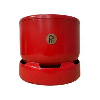 Industriele Bloempot Groot Rood - Onderkant