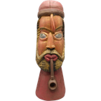 Stijlvolle Houten Man Met Pijp thumbnail 1