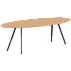 Studio Henk Eettafel Slim X Type Hardwax Olie Naturel, Ovaal thumbnail 1