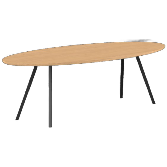 Studio Henk Eettafel Slim X Type Hardwax Olie Naturel, Ovaal 1