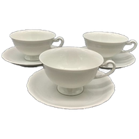 Set Hutschenreuther Theekopjes En Schotels Wit 6 Delig