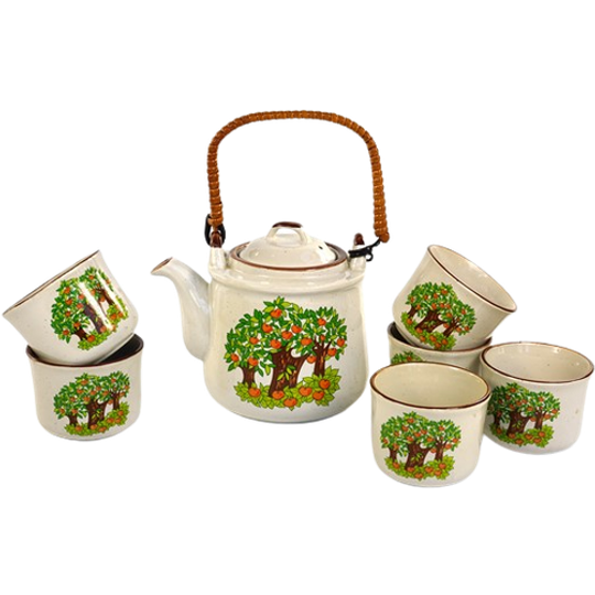 Vintage Theepot + Kommetjes – Appelbomen 1