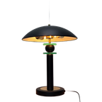 Vintage Tafellamp Space Age Stijl Zwarte Lamp Metaal thumbnail 1