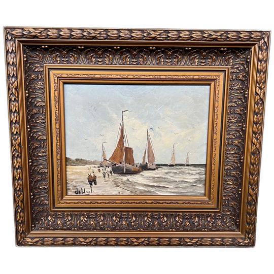 Gesigneerd Schilderij "zeegezicht" 1