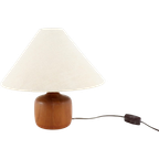 Deense Teak Vintage Lamp Tafellamp thumbnail 1