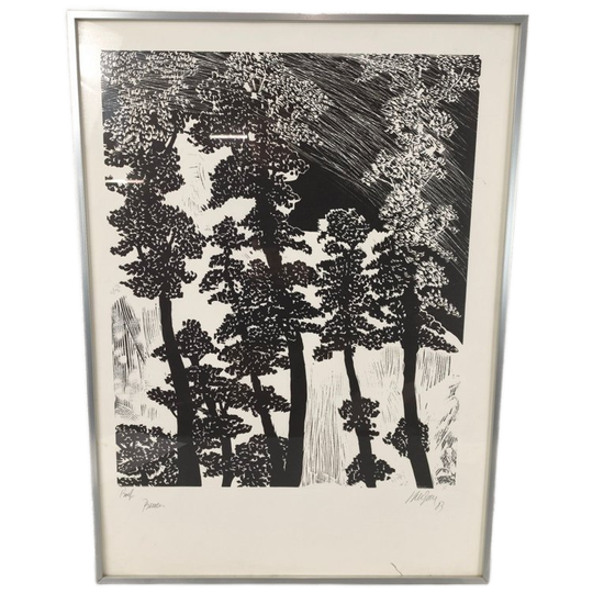 Jean-jacques De Grave - Linosnede - Bomen 1