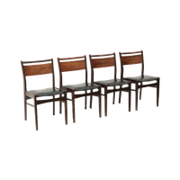Set Van 4 Vintage Palissander Eetkamerstoelen Gemaakt In De Jaren ’60