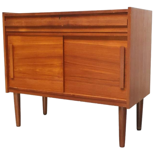 Vintage Deens Dressoir Teak Schuifdeuren 1