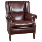 Comfortabele Schapenleren Fauteuil/ Armchair In Een Mooie Warme Kleur thumbnail 1