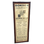 Xxl Boks Poster, Boks Affiche Van Bokswedstrijden Uit 1956👊 thumbnail 1