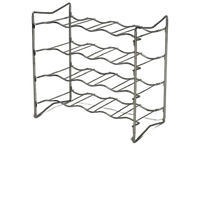 Vintage Wijnrek Draadstaal Flessenrek Retro Wijnhouder