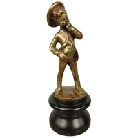 Bronzen Beeldje Van Een Roker